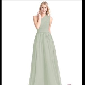 Azazie Molly bridesmaid Dress - NWT, dusty sage, size 10
